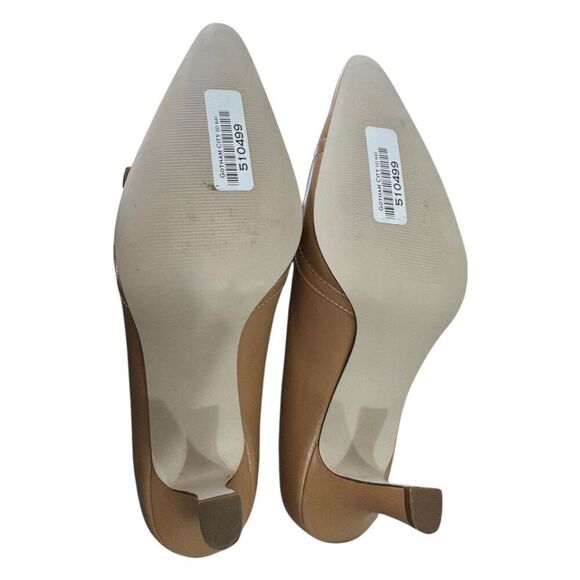 Jennifer Moore Tan Pointed Toe Loafer Style Stiletto Heel Women's Size 10M - Picture 8 of 10